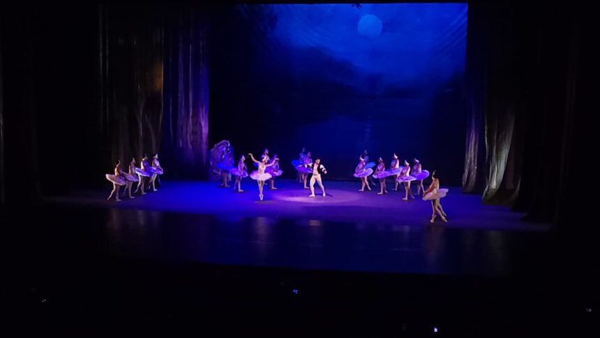 A stage drop forces the Swan Lake in the National Theater