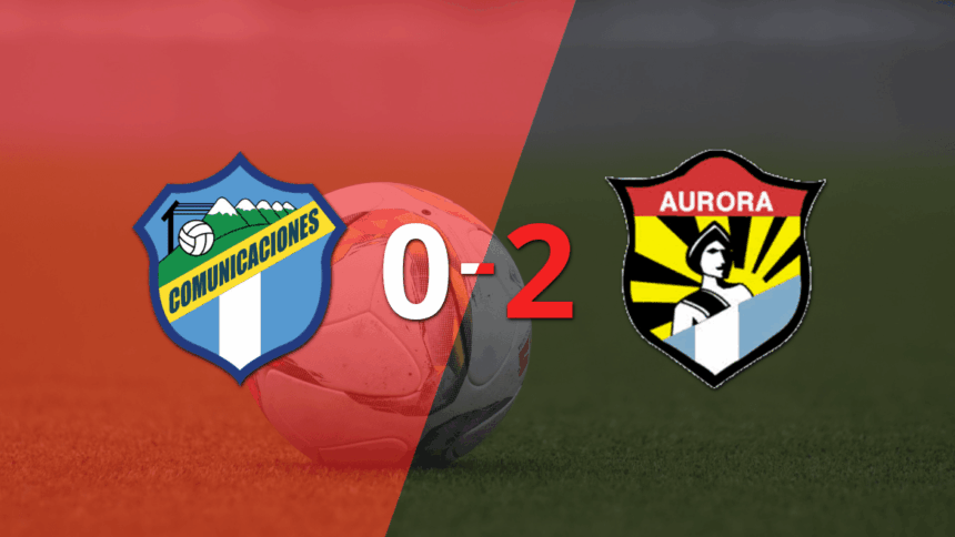 Daniel Baján sentenced the triumph of Aurora FC against Communications with Doublete