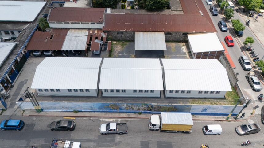 They enable prefabricated modules at the Amatitlán National Hospital after damage to earthquakes