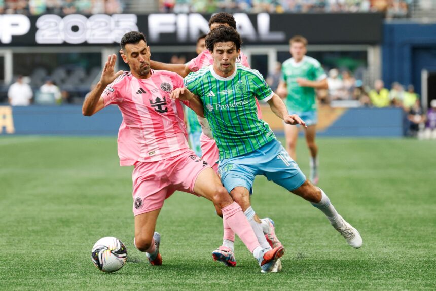 Seattle crushes Inter Miami and Luis Suarez is involved in controversial incident to spit a technical assistant