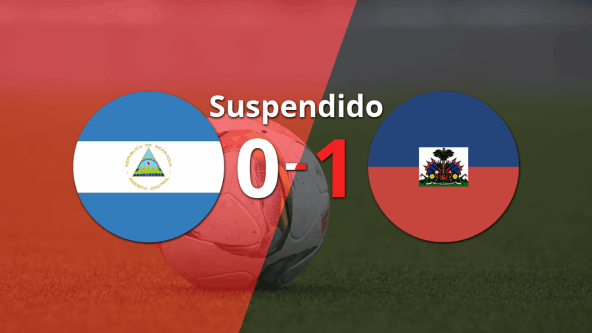 The match between Haiti and Nicaragua suspended