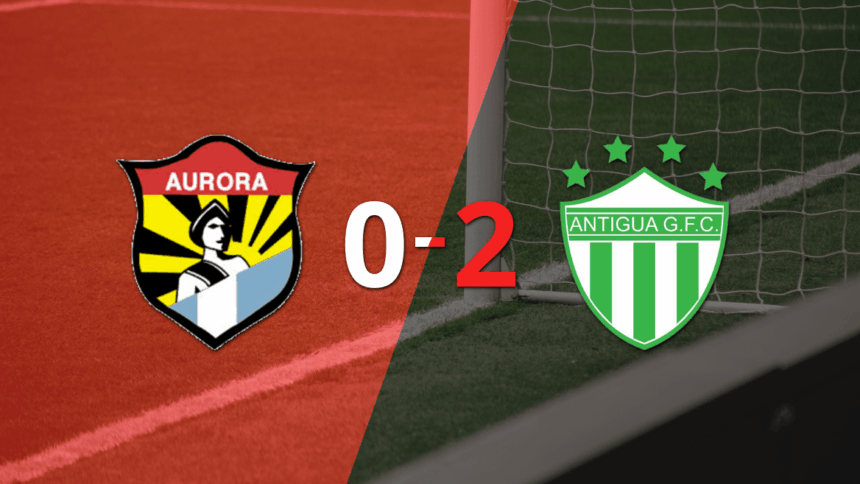 Antigua GFC dominates and wins with a solid 2-0 against Aurora FC