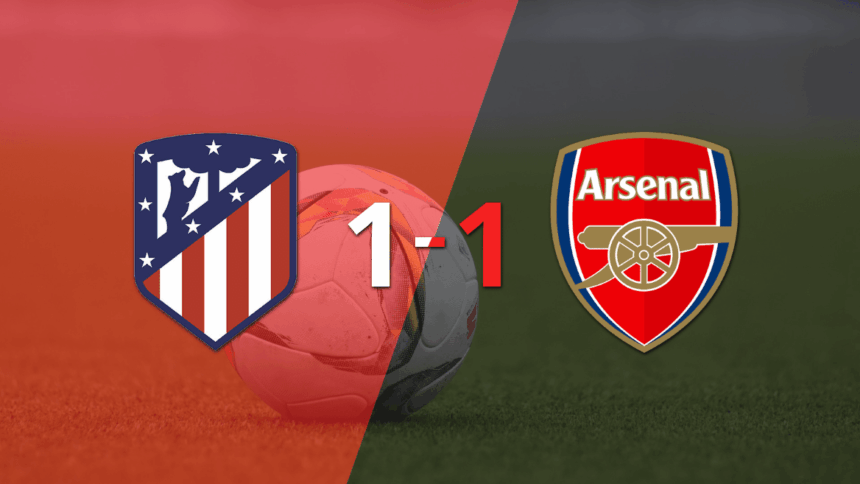 Arsenal drew against Atlético de Madrid in the first leg