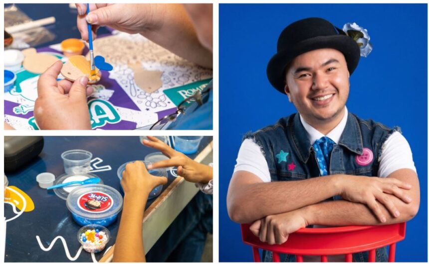 Art workshops with Luca, a character who spreads energy, enthusiasm and creativity