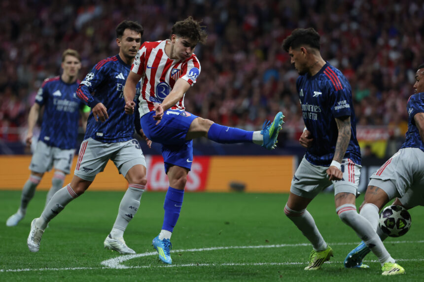 Atlético reacts and draws against Arsenal in the first leg of the Champions League semi-finals