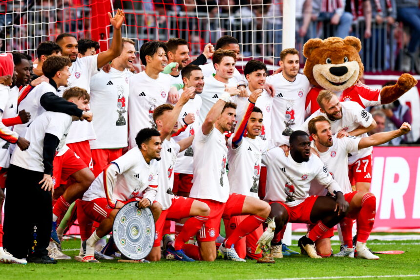 Bayern Munich is crowned Bundesliga champion and takes the first step towards the treble