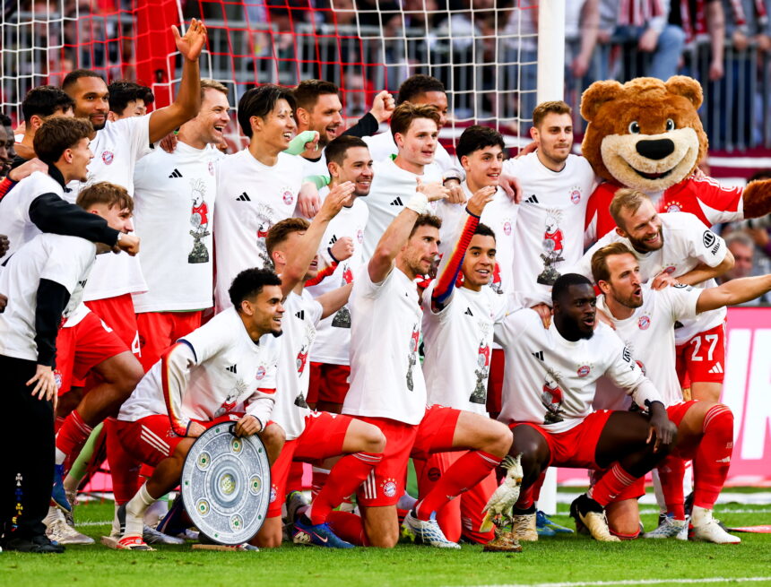 Bayern Munich is crowned Bundesliga champion and takes the first step towards the treble