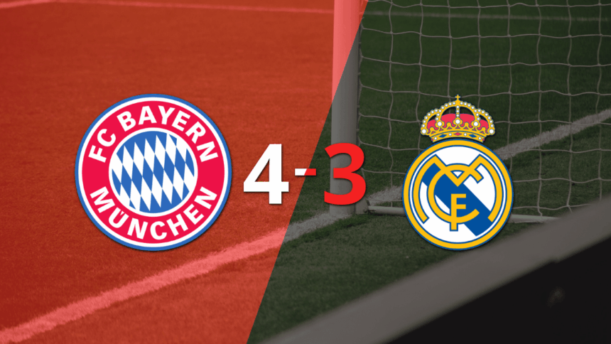 Bayern Munich qualified by beating Real Madrid 4-3