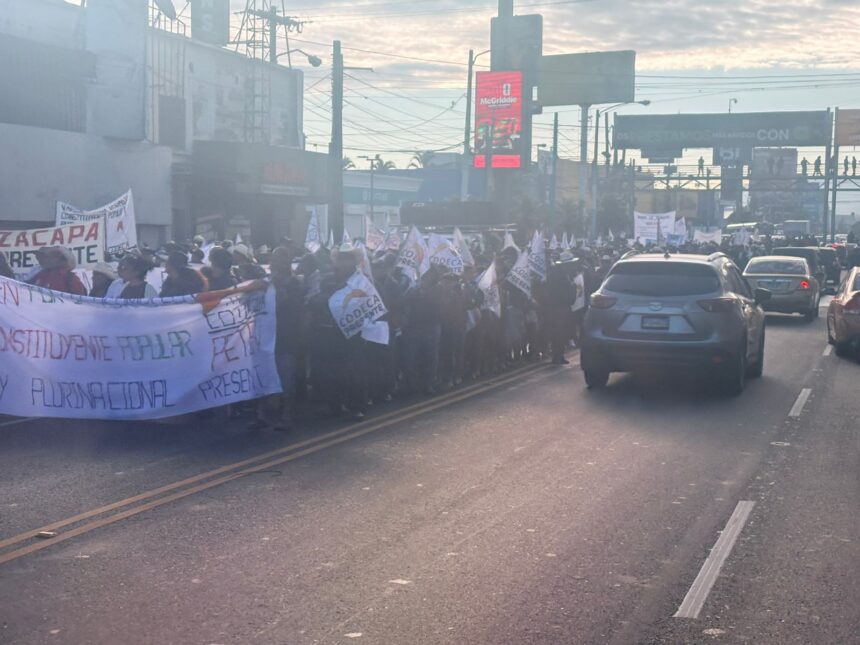 Demonstrations complicate traffic at key points in the capital this April 22