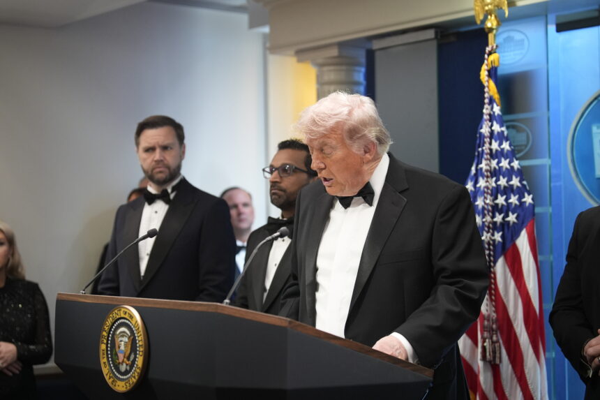 Donald Trump says attacker was far away during incident at correspondents’ dinner