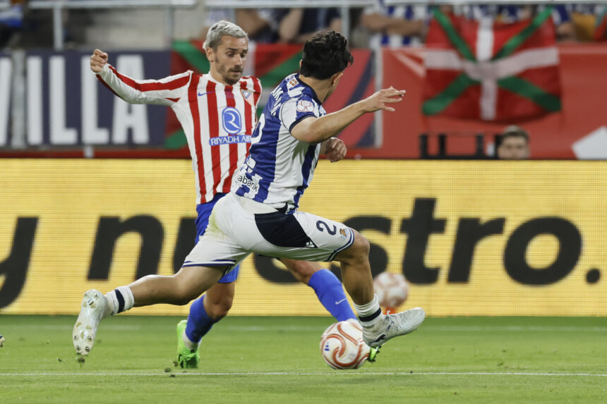 Half-time! Scoreboard and these were the goals of the Copa de Rey final