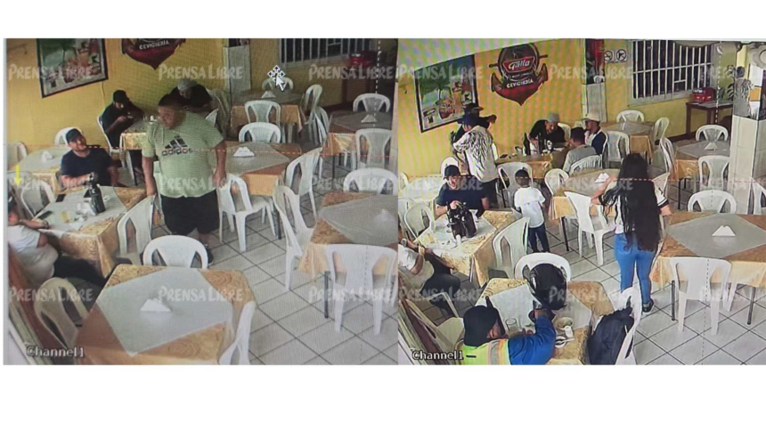 Images of the minutes before the armed attack in the cevicheria of zone 6 are revealed