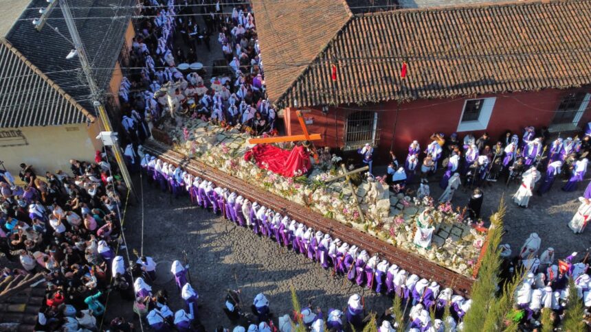 Jesús Nazareno de La Merced tours Antigua Guatemala on Good Friday 2026