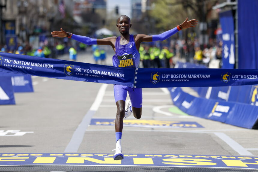 John Korir breaks record and wins the 2026 Boston Marathon for the second consecutive year