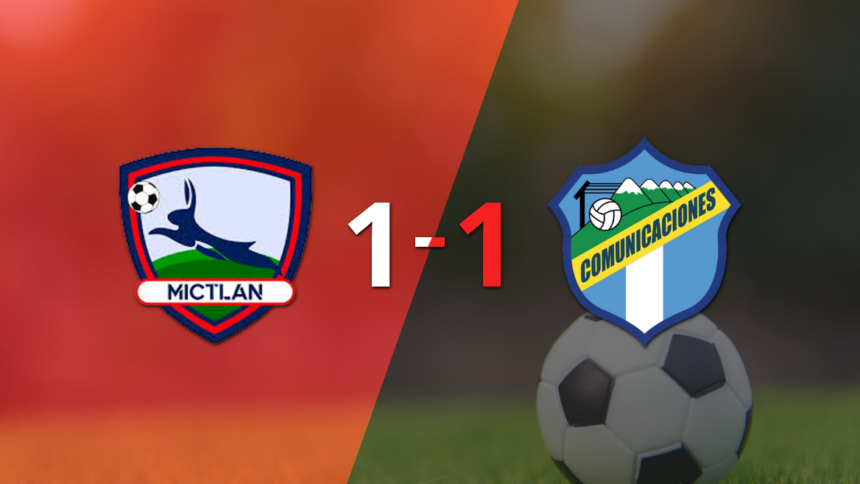 Mictlán resolved its game on date 18 with a 1-1 draw against Comunicaciones
