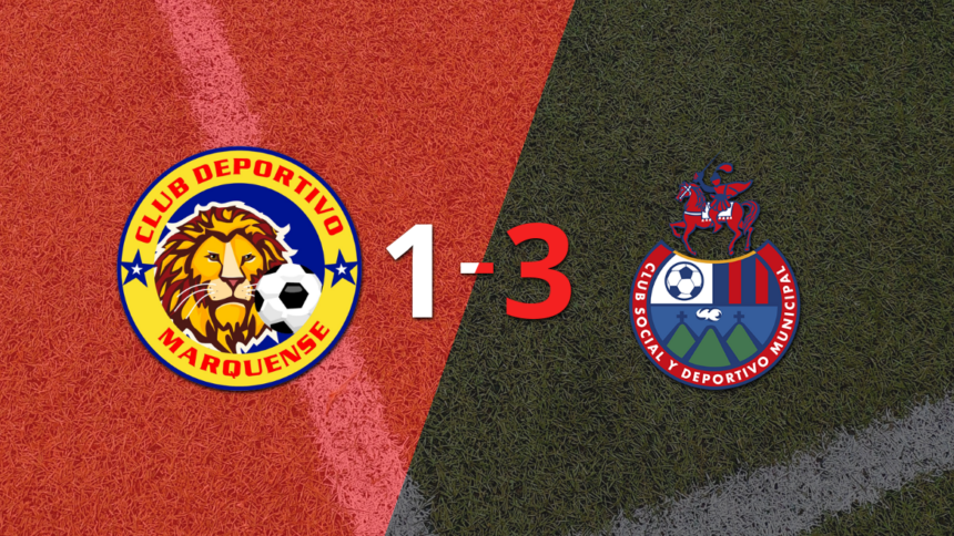 Municipal left its mark by beating Marquense with a resounding 3 to 1