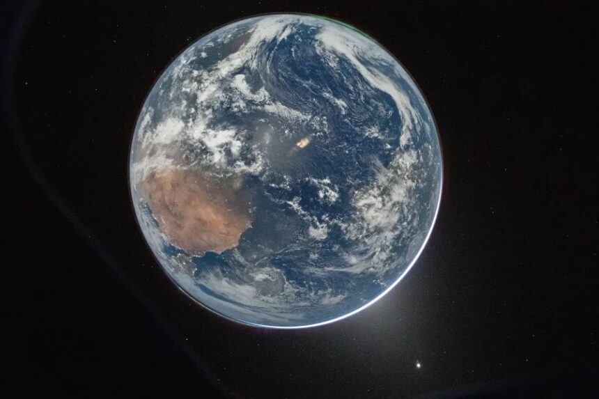 Orion crew shares their first images of Earth from space