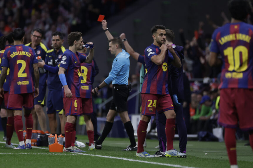 The VAR annuls Barcelona’s goal and sends off Eric García in the defeat against Atlético