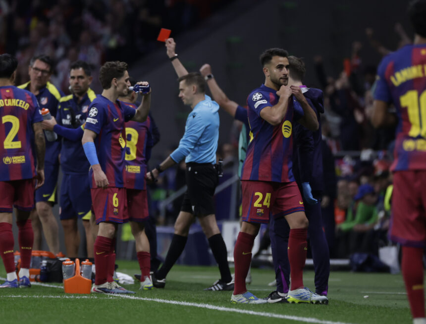 The VAR annuls Barcelona’s goal and sends off Eric García in the defeat against Atlético