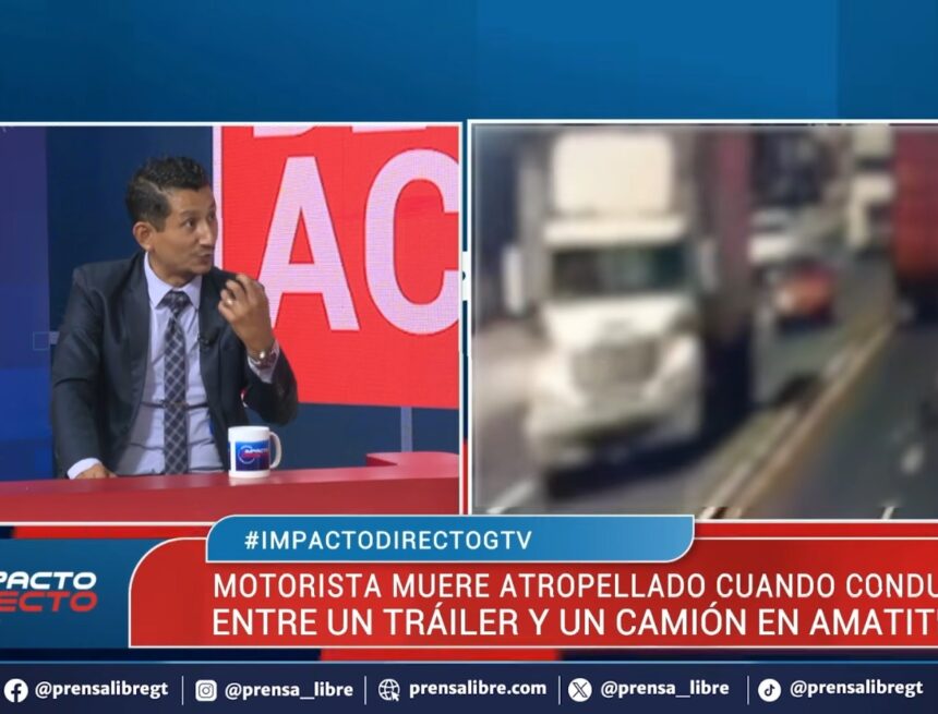 They analyze video of a motorcyclist who died under a trailer on the route to the Pacific