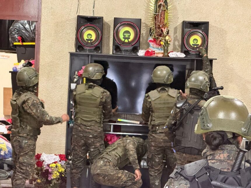 This was the search at the women’s prison in Fraijanes