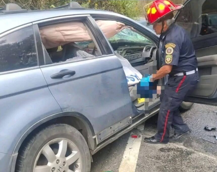 Who are the two doctors who died on Saturday in a traffic accident on route CA-14