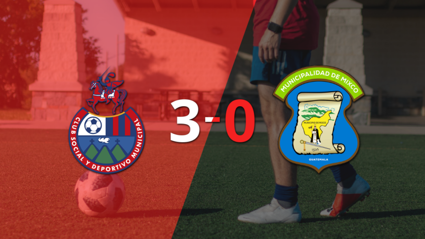 With a double from José Martínez, Municipal defeated Mixco 3-0