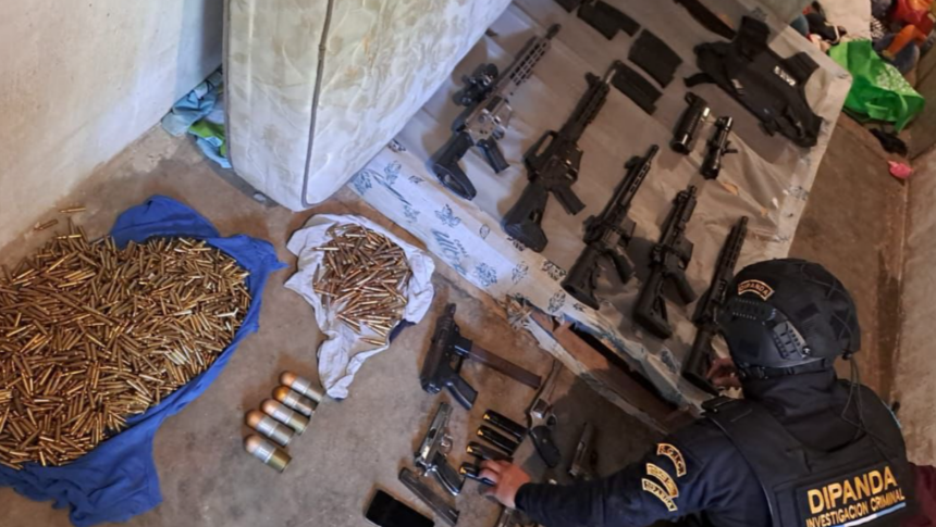 arsenal seized in Las Tapias, zone 18