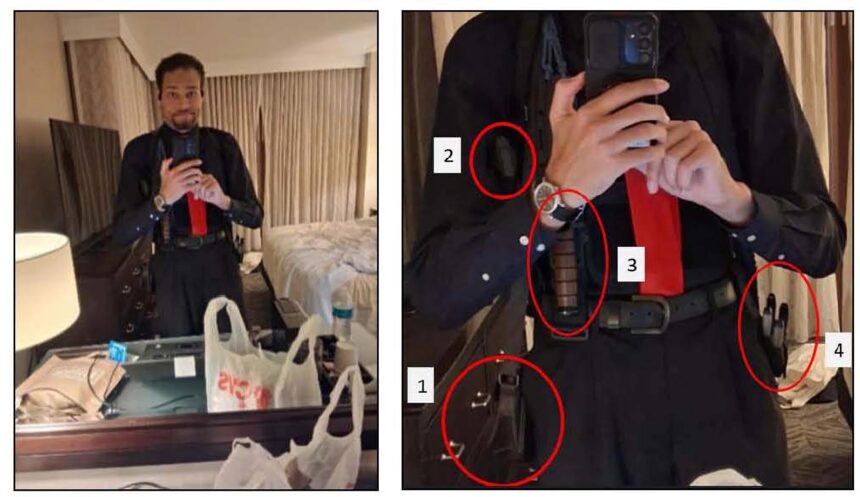 the photo that Cole Allen took before trying to assassinate Donald Trump