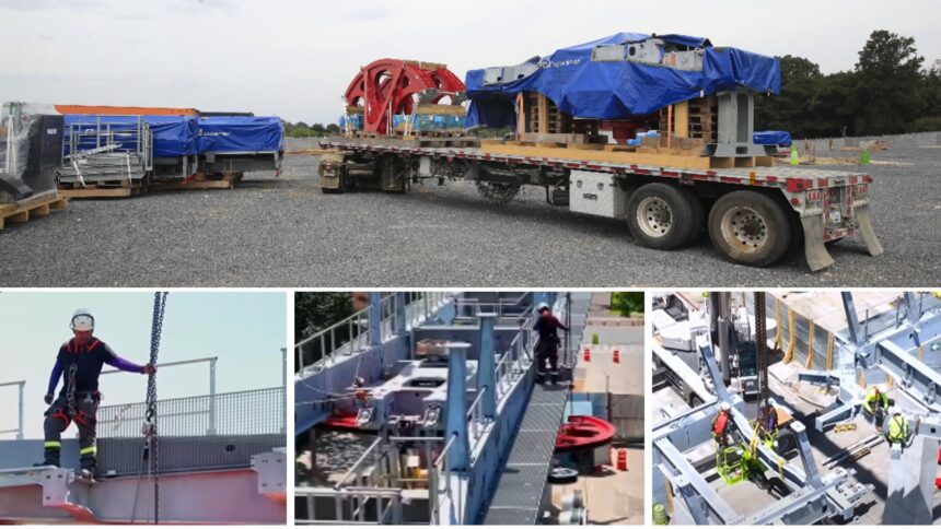 AeroMetro warehouse is equivalent to almost eight soccer fields and already houses 40% of the equipment for the cable car that will connect Mixco and the capital