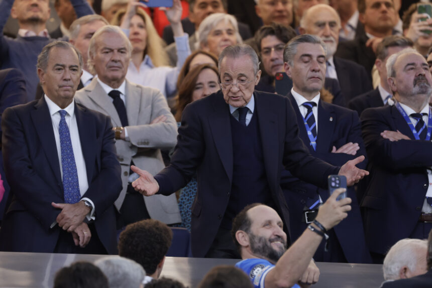 “Florentino go now”, banner causes tension in the stadium during the Real Madrid match