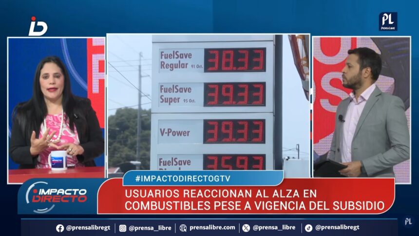 Guatemalans question the increase in fuel prices despite the subsidy