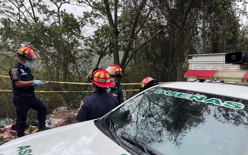 Inacif identifies the four tied and bundled corpses located in San Miguel Dueñas