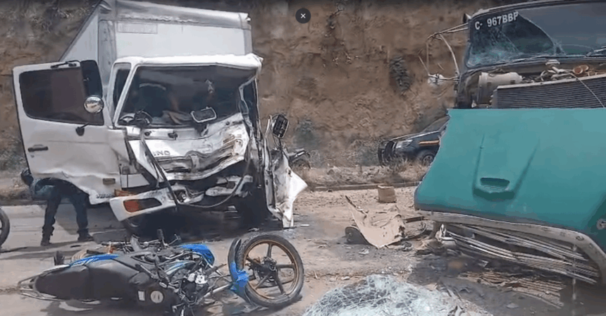 Passage at km 45 of the Inter-American route remains closed due to multiple collisions