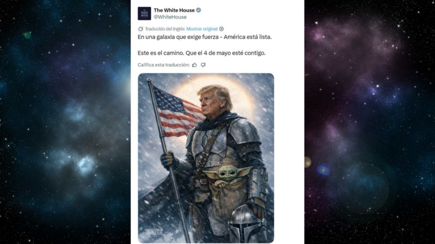 The White House turns Donald Trump into The Mandalorian for Star Wars Day