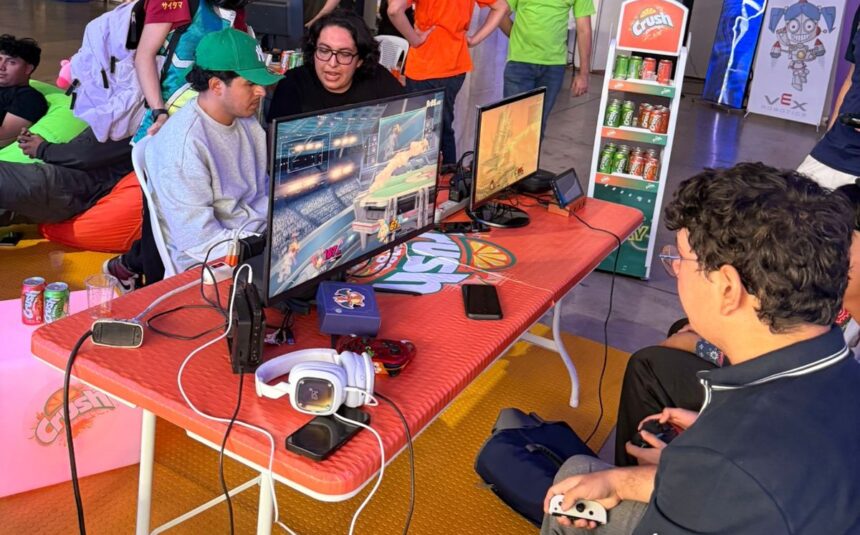 Video game fans participate in tournaments and exhibitions