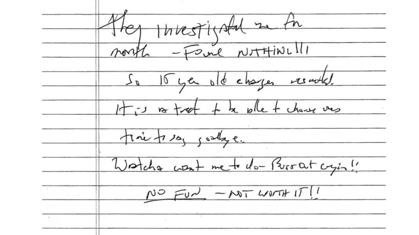 What does Jeffrey Epstein’s alleged suicide letter revealed by a New York judge contain?