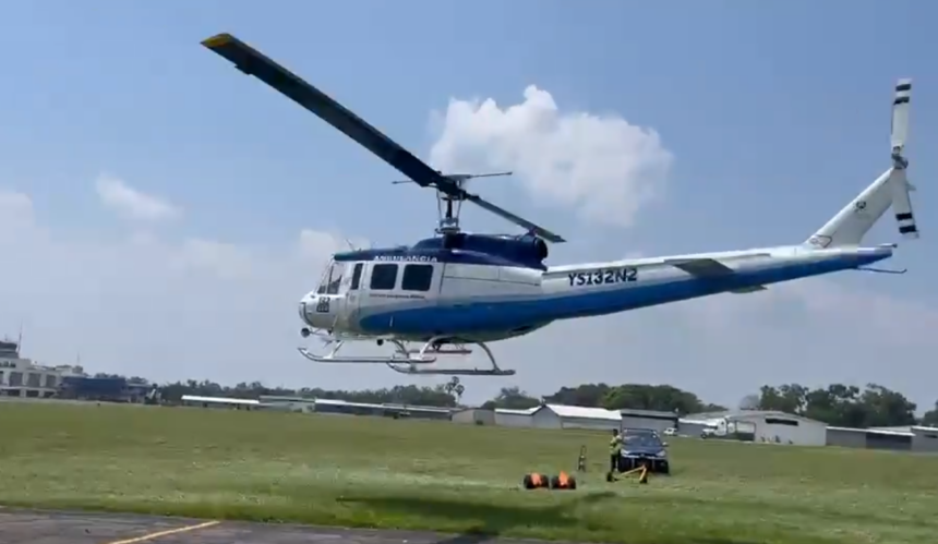 What is known about the Salvadoran shot for whom Bukele sent a helicopter to Guatemala