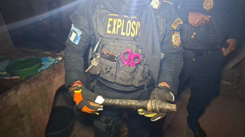 What is known about the anti-tank grenade found by bricklayers while excavating land