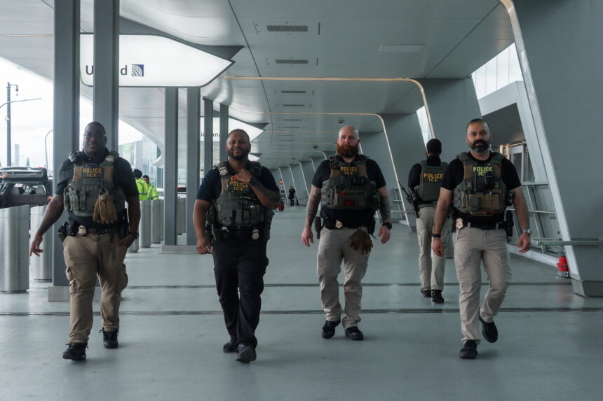 What is known about the deployment of ICE agents in US stadiums