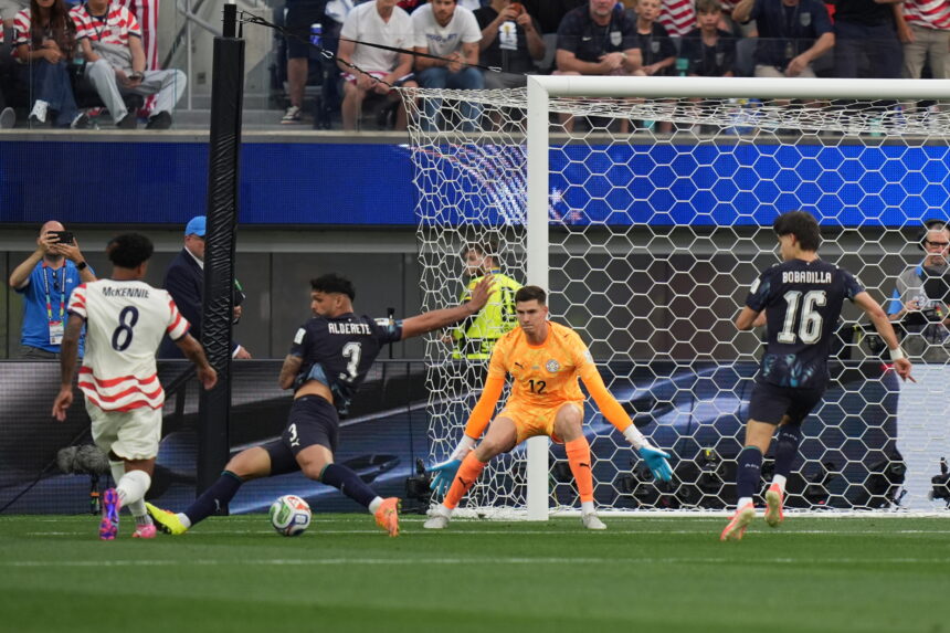 Damián Bobadilla scores the first own goal of the 2026 World Cup and puts the United States ahead