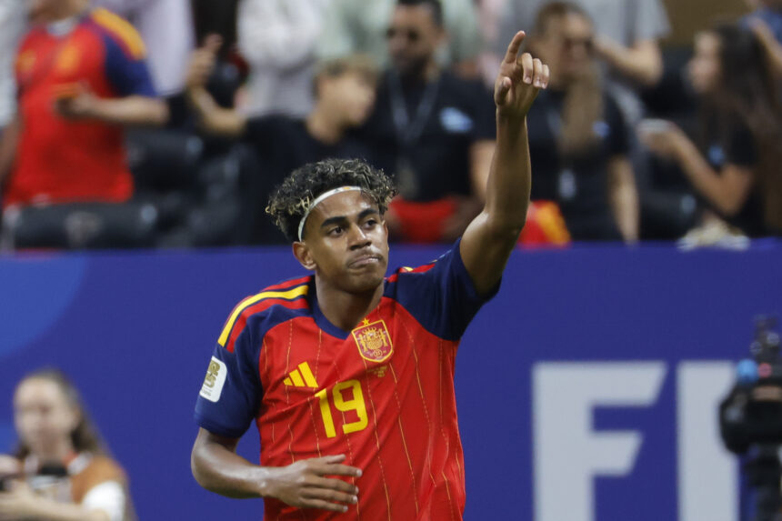Did he surpass Messi? the record that Lamine Yamal achieved with his first goal in the World Cup against Saudi Arabia