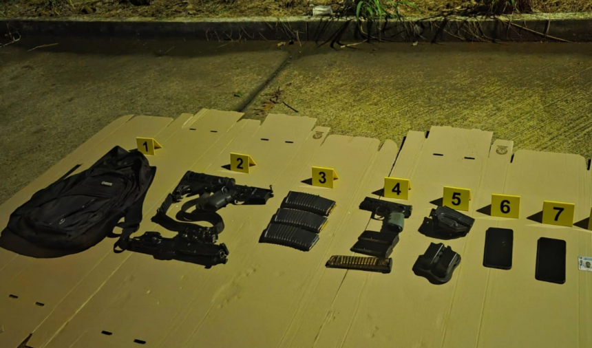 Fourteen captured in Retalhuleu after raids that allowed weapons, drugs and vehicles to be seized