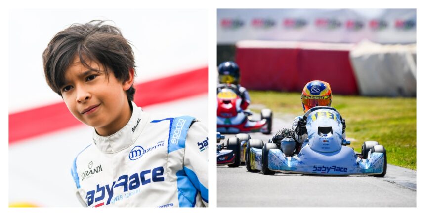 Guatemalan driver Santiago de León achieves a valuable place in the Italian Karting Championship