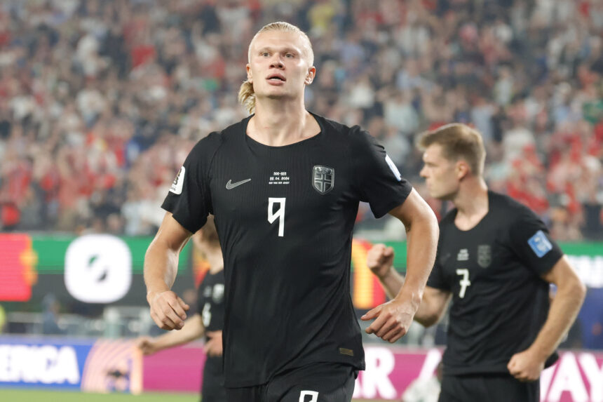 Haaland’s reaction after qualifying Norway for the round of 32