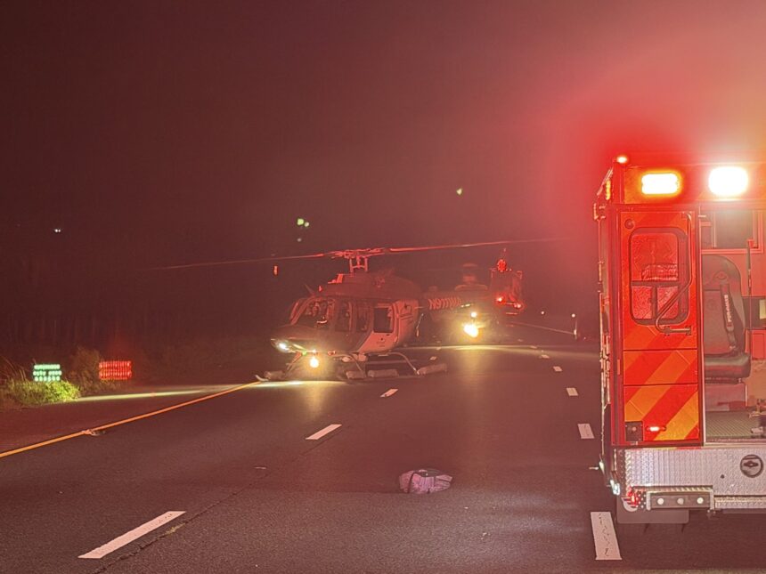 He says he saw the “Antichrist”, causes an accident and tries to steal a medical helicopter in Florida