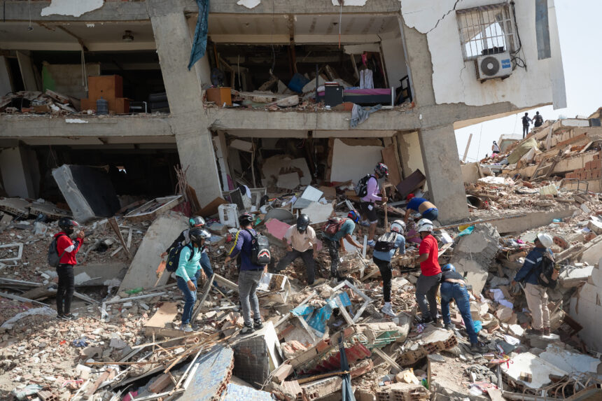 Pope Leo XIV thanks help and photos show the devastation