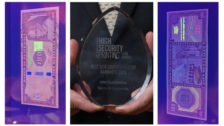 The characteristics that led the Guatemalan Q100 bill to win an international award