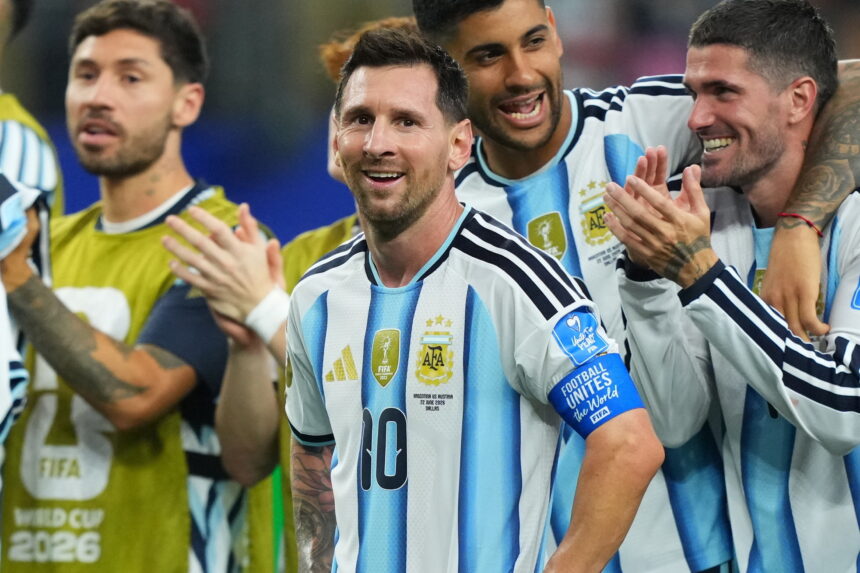 The congratulatory message to Messi for his 39th birthday