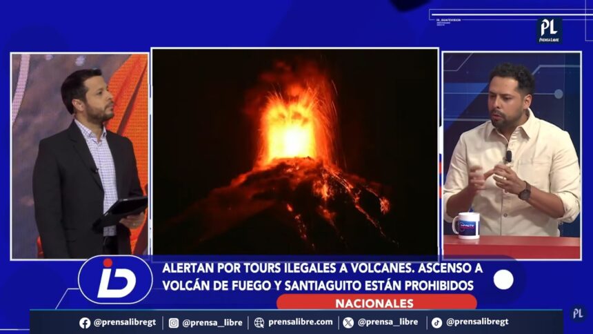 They warn about illegal tours to the Fuego and Santiaguito volcanoes